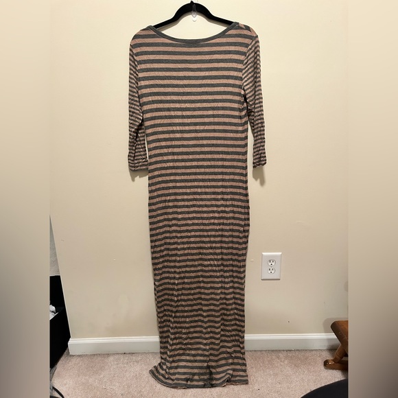Calvin Klein Women’s Maxi Dress Striped Stretchy 3/4 Sleeve 8 - Picture 4 of 4